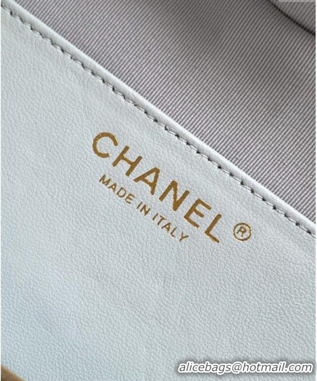 Unique Discount Chanel Lambskin Heart Bag AS5764 Baby Blue 2025