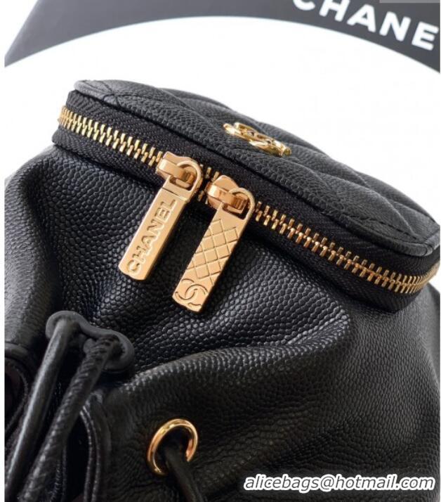 Market Sells Chanel Grained Calfskin Mini Bucket Bag CH081301 Black 2025