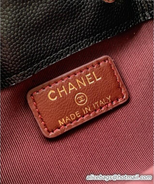Market Sells Chanel Grained Calfskin Mini Bucket Bag CH081301 Black 2025