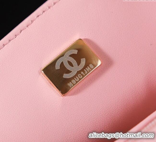 Top Quality Chanel Sequins Mini Classic Flap Bag A69900 Pink 2025