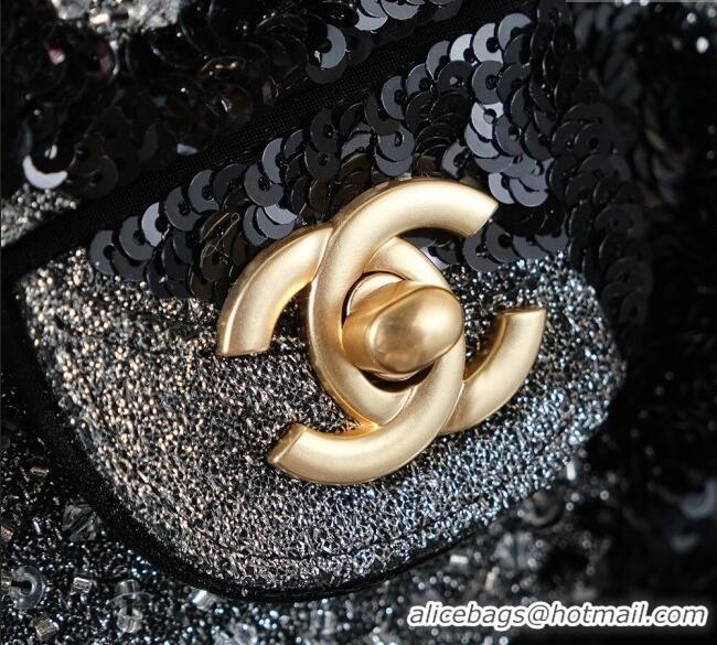 Well Crafted Chanel Sequins Mini Classic Flap Bag A69900 Black 2025