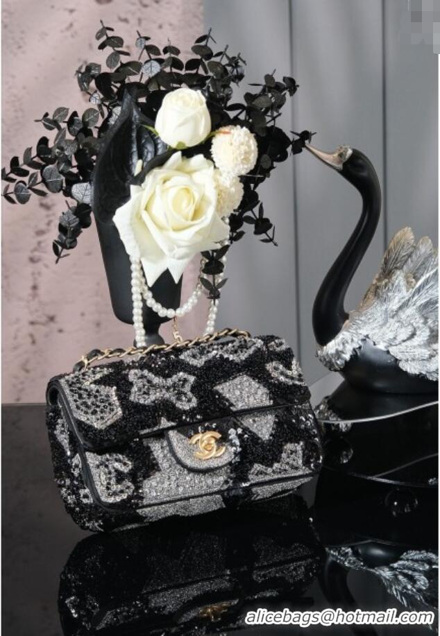 Well Crafted Chanel Sequins Mini Classic Flap Bag A69900 Black 2025