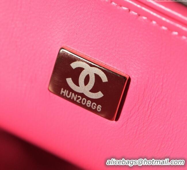 Best Quality Chanel Raffia Straw and Calfskin Large Flap Bag AS5929 Beige/Pink 2025