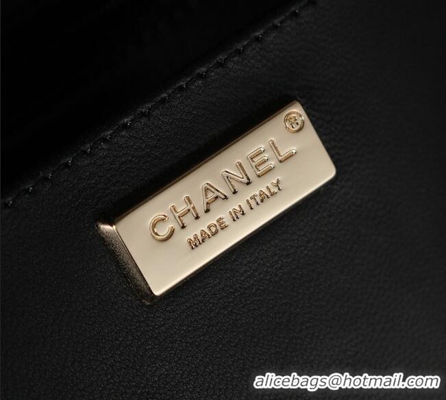 Trendy Design Chanel Raffia Straw and Calfskin Large Flap Bag AS5929 White/Black 2025