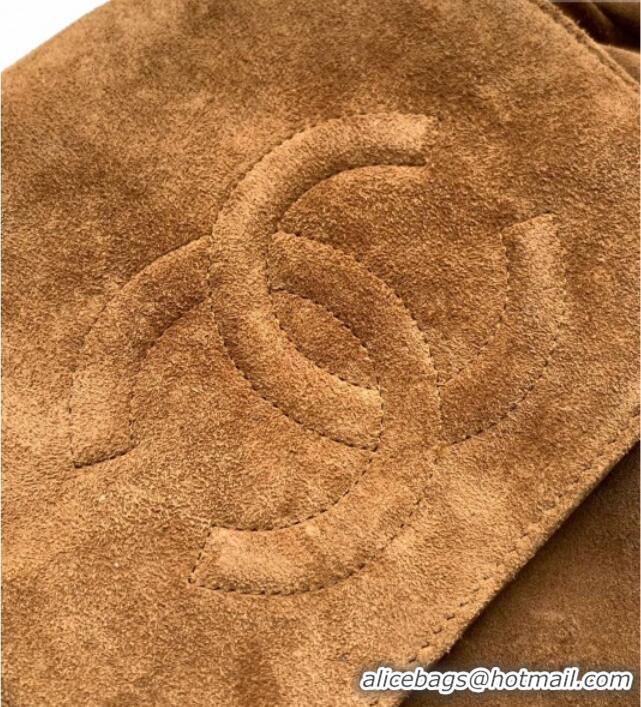Traditional Specials Chanel Suede Flap Bag CH081302 Brown 2025