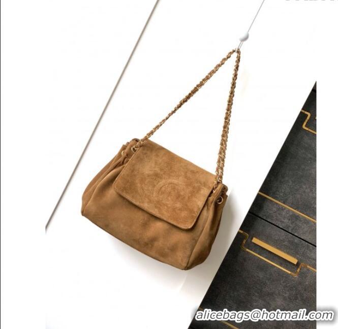 Traditional Specials Chanel Suede Flap Bag CH081302 Brown 2025