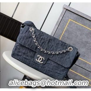 Buy Cheap Chanel Quilted Denim Small Flap Bag CH081303 Dark Blue 2025