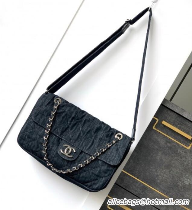 Buy Cheap Chanel Quilted Denim Small Flap Bag CH081303 Dark Blue 2025