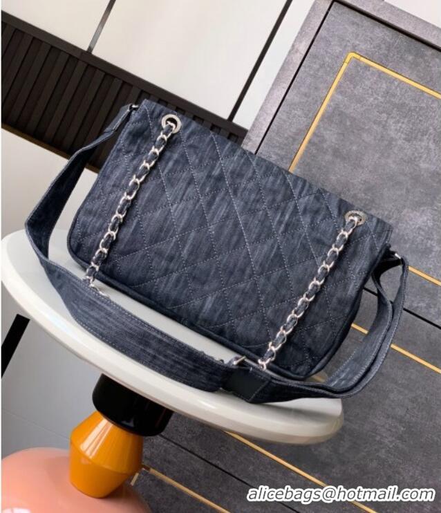 Buy Cheap Chanel Quilted Denim Small Flap Bag CH081303 Dark Blue 2025