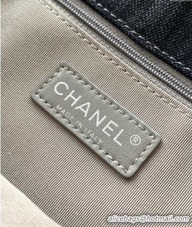 Buy Cheap Chanel Quilted Denim Small Flap Bag CH081303 Dark Blue 2025
