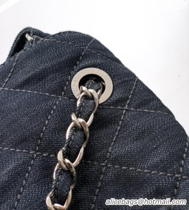 Buy Cheap Chanel Quilted Denim Small Flap Bag CH081303 Dark Blue 2025