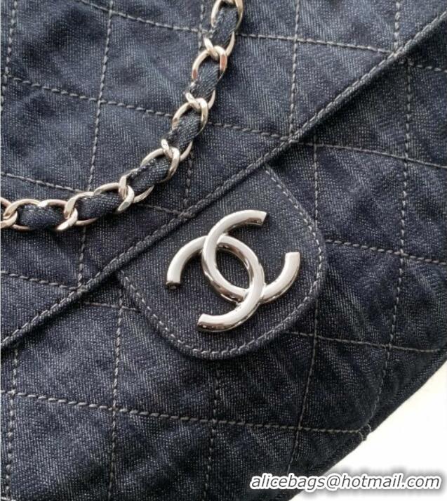 Buy Cheap Chanel Quilted Denim Small Flap Bag CH081303 Dark Blue 2025