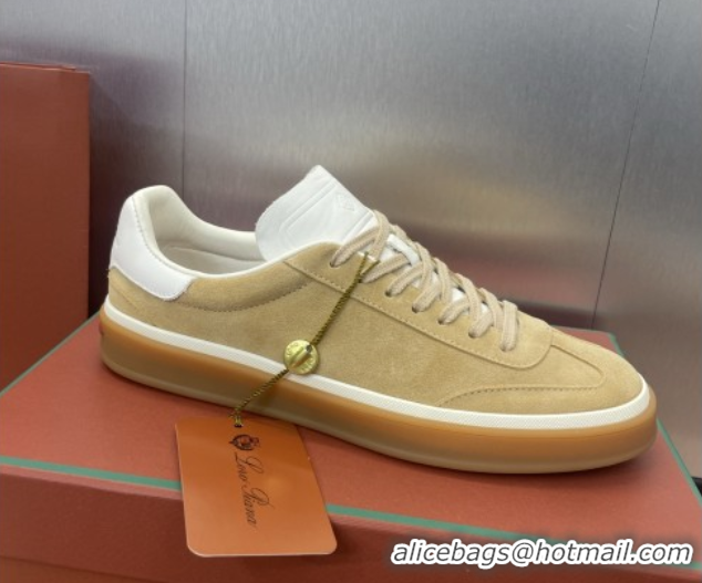 Best Product Loro Piana Tennis Walk Sneaker in Suede Khaki 080805