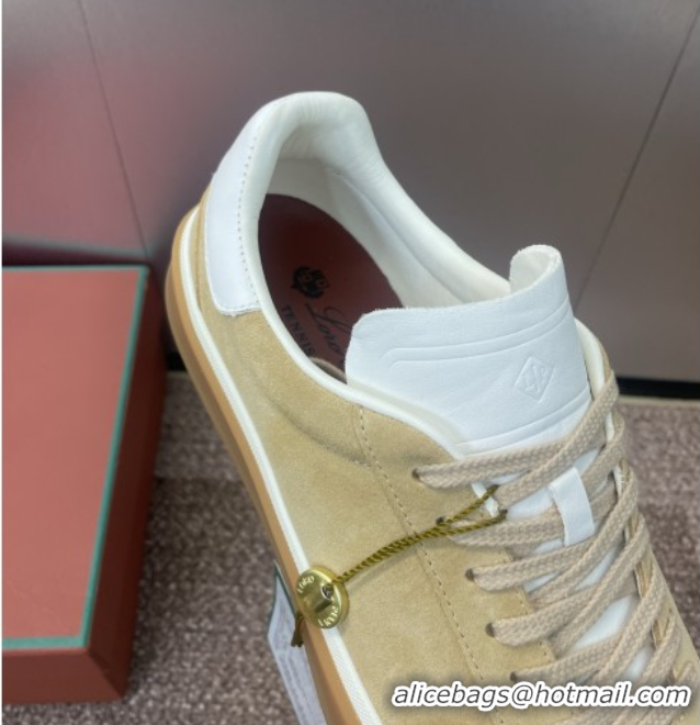Best Product Loro Piana Tennis Walk Sneaker in Suede Khaki 080805