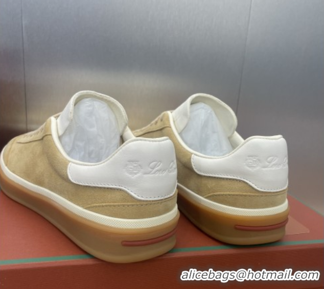 Best Product Loro Piana Tennis Walk Sneaker in Suede Khaki 080805