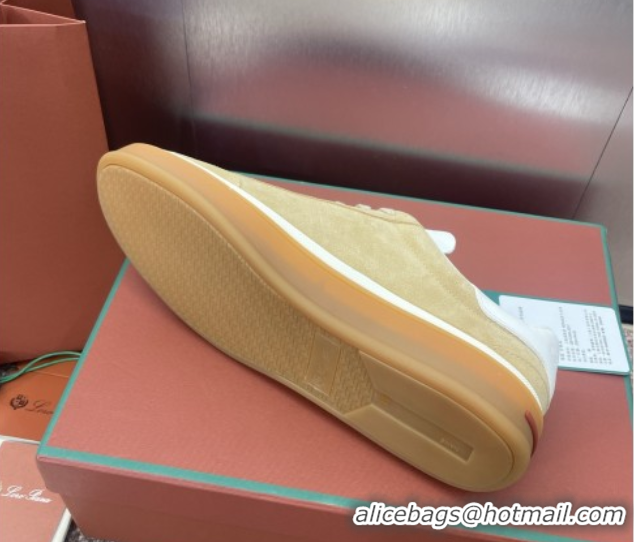 Best Product Loro Piana Tennis Walk Sneaker in Suede Khaki 080805