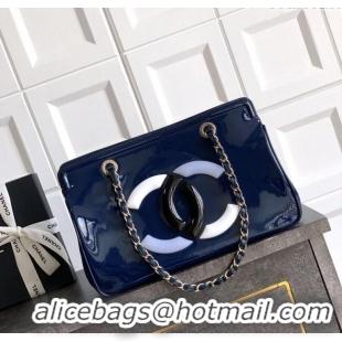 Best Price Chanel Maxi CC Shopping Bag CH081304 Blue 2025
