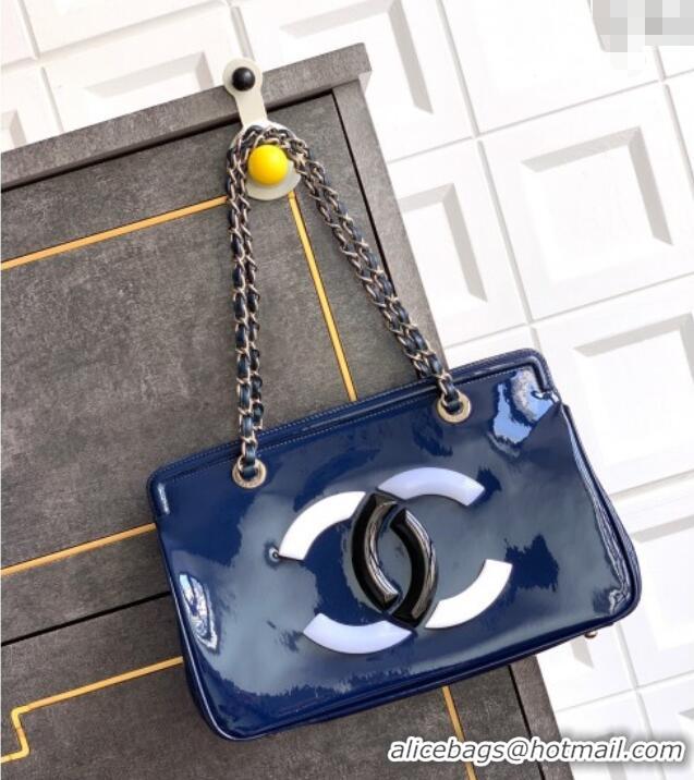 Best Price Chanel Maxi CC Shopping Bag CH081304 Blue 2025