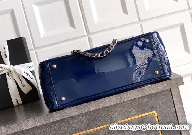 Best Price Chanel Maxi CC Shopping Bag CH081304 Blue 2025