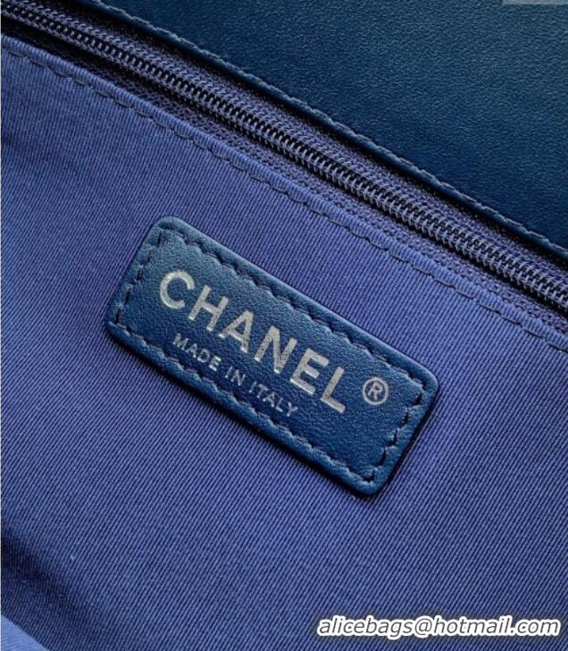 Best Price Chanel Maxi CC Shopping Bag CH081304 Blue 2025