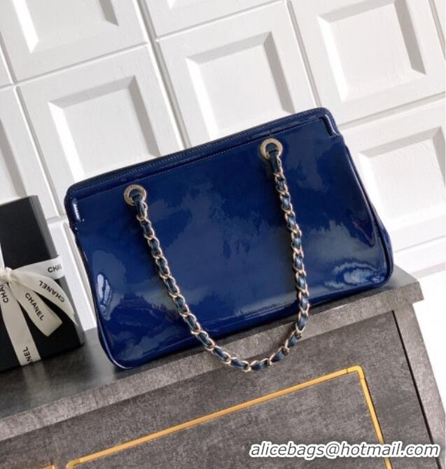 Best Price Chanel Maxi CC Shopping Bag CH081304 Blue 2025