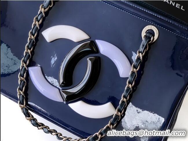 Best Price Chanel Maxi CC Shopping Bag CH081304 Blue 2025
