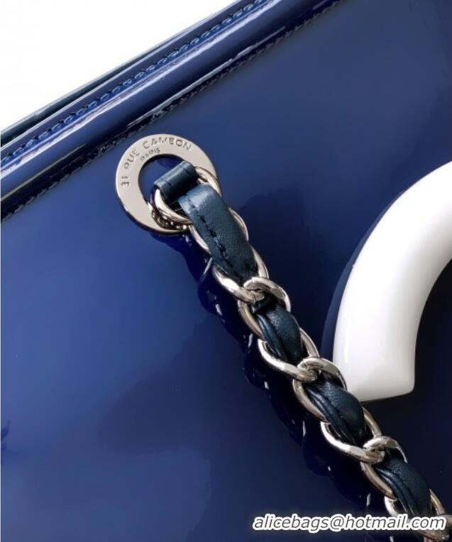 Best Price Chanel Maxi CC Shopping Bag CH081304 Blue 2025