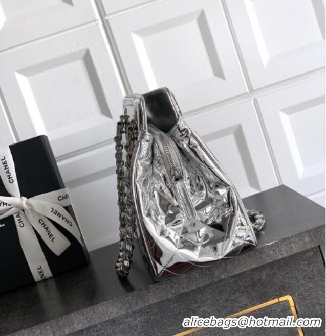 Luxury Classic Chanel Maxi CC Shopping Bag CH081304 Silver 2025