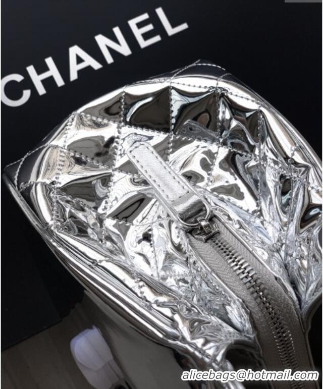 Luxury Classic Chanel Maxi CC Shopping Bag CH081304 Silver 2025