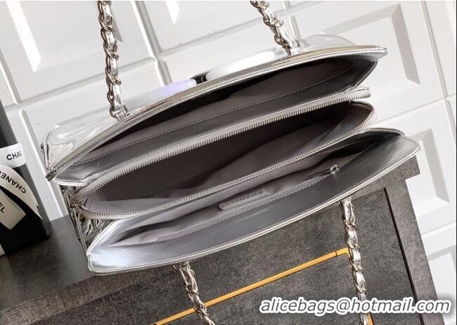Luxury Classic Chanel Maxi CC Shopping Bag CH081304 Silver 2025
