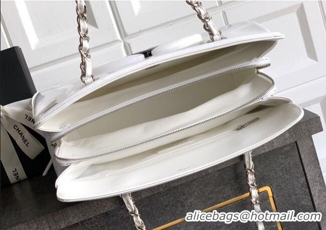 Top Design Chanel Maxi CC Shopping Bag CH081304 White 2025