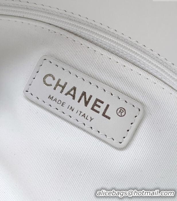 Top Design Chanel Maxi CC Shopping Bag CH081304 White 2025