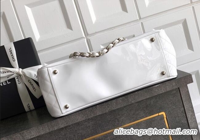 Top Design Chanel Maxi CC Shopping Bag CH081304 White 2025