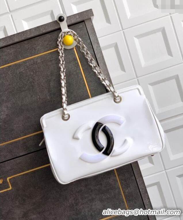 Top Design Chanel Maxi CC Shopping Bag CH081304 White 2025