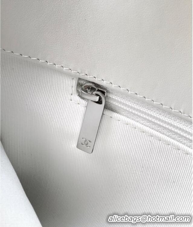Top Design Chanel Maxi CC Shopping Bag CH081304 White 2025