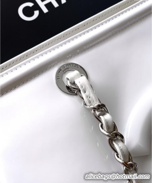 Top Design Chanel Maxi CC Shopping Bag CH081304 White 2025