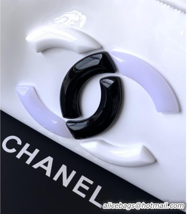 Top Design Chanel Maxi CC Shopping Bag CH081304 White 2025