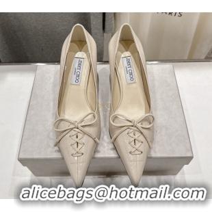 Good Product Jimmy Choo Scarlett 50 Pumps in Elaphe Print Leather Beige 5071902