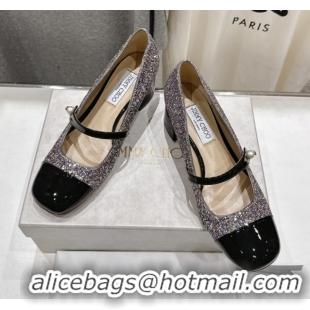 Expensive Jimmy Choo Elisa 45 Pumps in Glitter & Patent leather Multicolor/Black 5071916