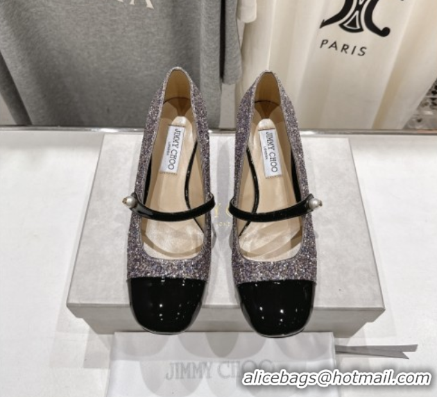 Expensive Jimmy Choo Elisa 45 Pumps in Glitter & Patent leather Multicolor/Black 5071916