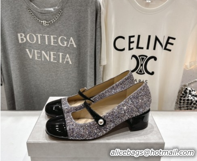 Expensive Jimmy Choo Elisa 45 Pumps in Glitter & Patent leather Multicolor/Black 5071916