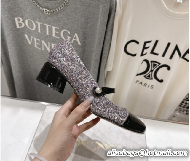 Expensive Jimmy Choo Elisa 45 Pumps in Glitter & Patent leather Multicolor/Black 5071916