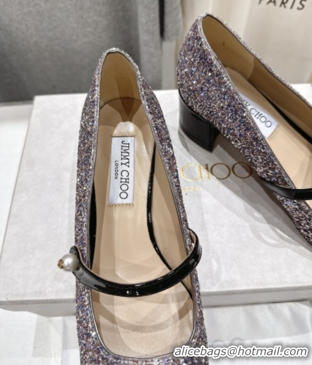 Expensive Jimmy Choo Elisa 45 Pumps in Glitter & Patent leather Multicolor/Black 5071916