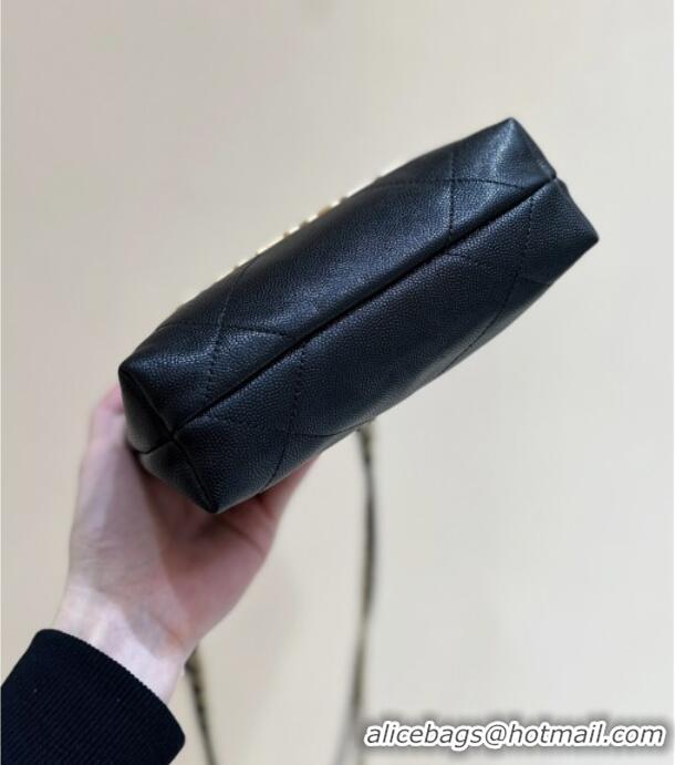 Buy Promotional Chanel 22 Mini Bag in Haas Grainy Calfskin AS3980 Black 2025 Top Quality