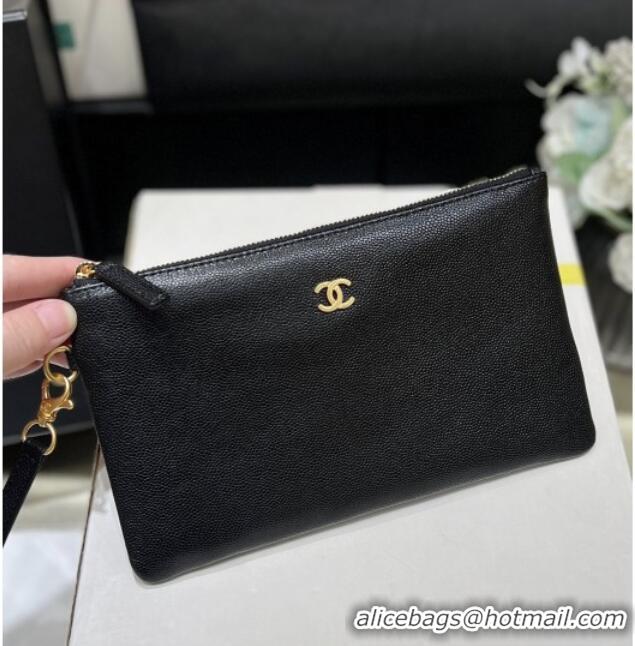 Trendy Design Chanel 22 Bag in Haas Grainy Calfskin AS3261 Black 2025 Top Quality