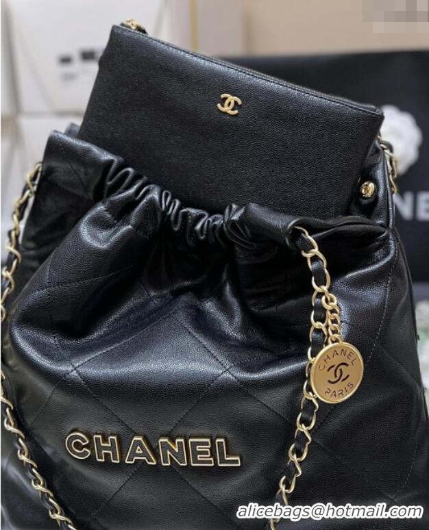Trendy Design Chanel 22 Bag in Haas Grainy Calfskin AS3261 Black 2025 Top Quality