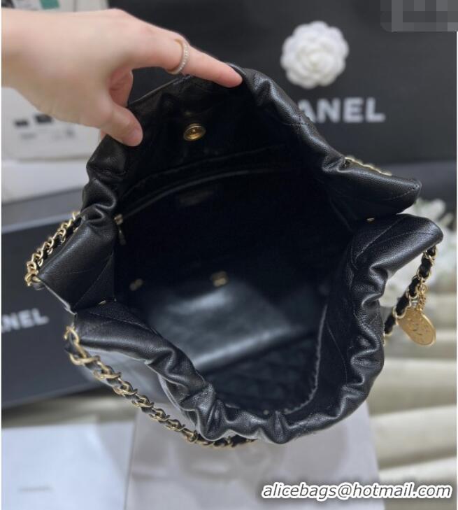 Trendy Design Chanel 22 Bag in Haas Grainy Calfskin AS3261 Black 2025 Top Quality