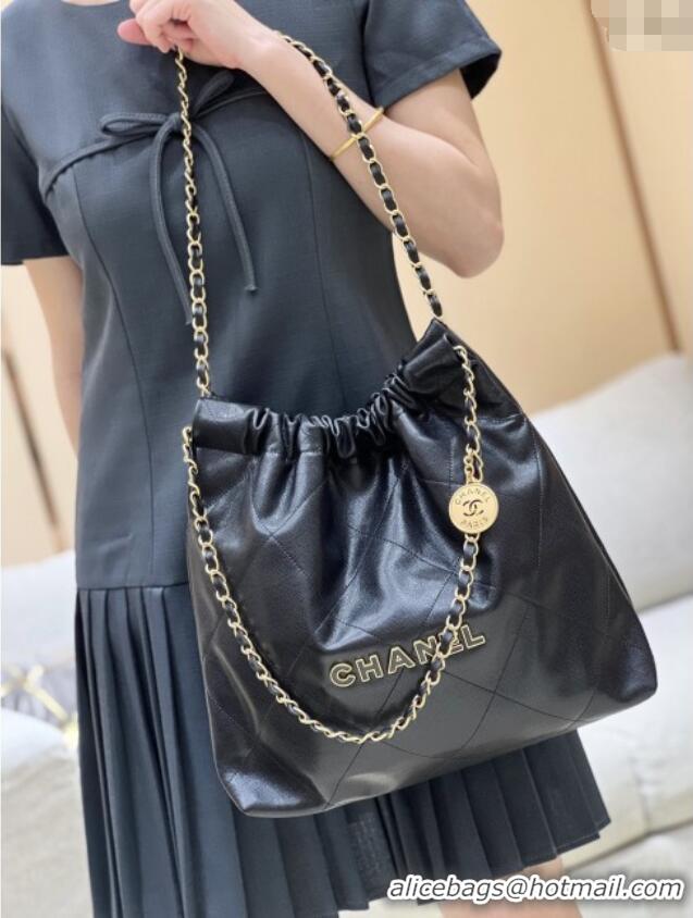 Trendy Design Chanel 22 Bag in Haas Grainy Calfskin AS3261 Black 2025 Top Quality
