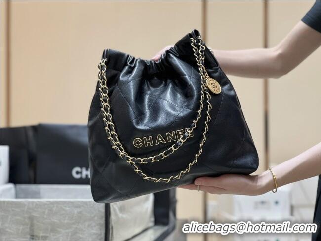 Trendy Design Chanel 22 Bag in Haas Grainy Calfskin AS3261 Black 2025 Top Quality