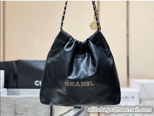 Trendy Design Chanel 22 Bag in Haas Grainy Calfskin AS3261 Black 2025 Top Quality